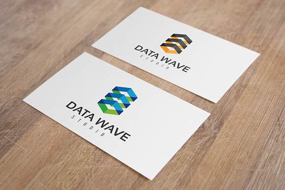 Data Wave in Logo Templates - product preview 2