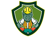 Angry Gorilla Construction Worker Sh