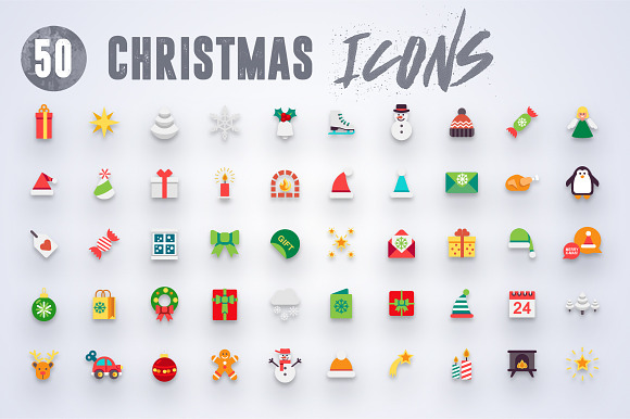 50 Christmas Icons Vol.3 in Christmas Icons - product preview 4