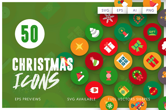 50 Christmas Icons Vol.3 in Christmas Icons - product preview 6
