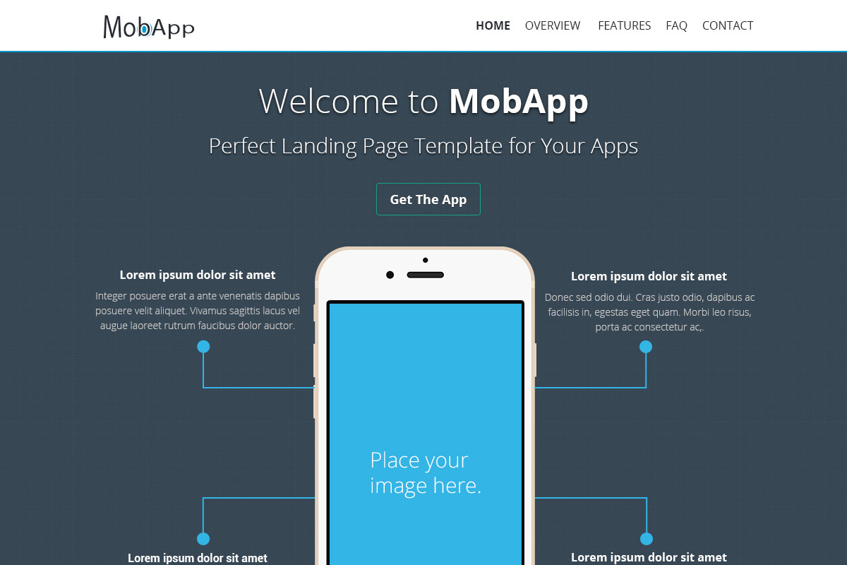 MobApp - Creative OnePage Template in App Templates - product preview 8