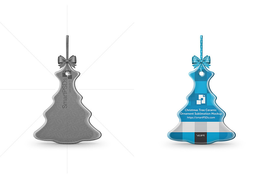  Tree Shaped Ceramic Ornament in Mockup Templates - product preview 8