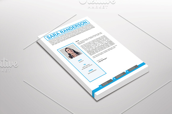 Jobio Resume & Cover Letter Template in Letter Templates - product preview 1
