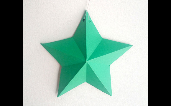 DIY Christmas Bunting -3d papercraft in Templates - product preview 2