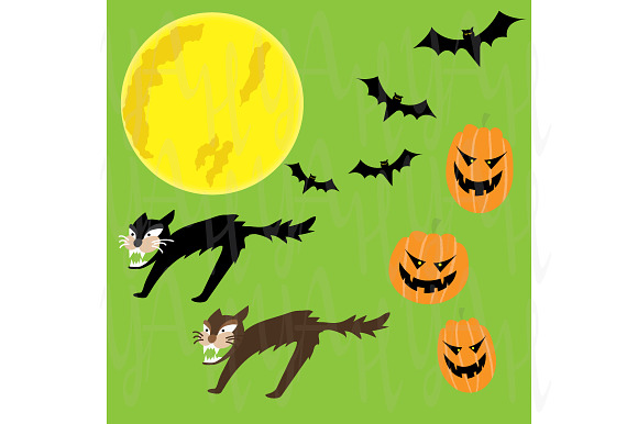 Witch Holloween Clip Art Invitation in Illustrations - product preview 3