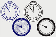 Set symbol clock SVG