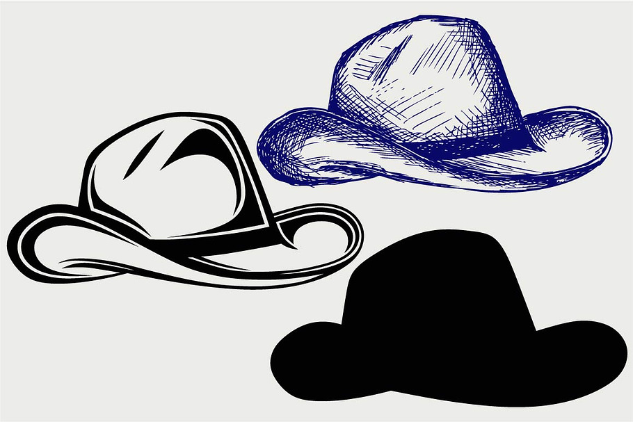 Cowboy hat SVG in Graphics - product preview 8