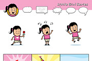 Cartoon Little Girl Series