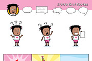 Cartoon Little Girl Series
