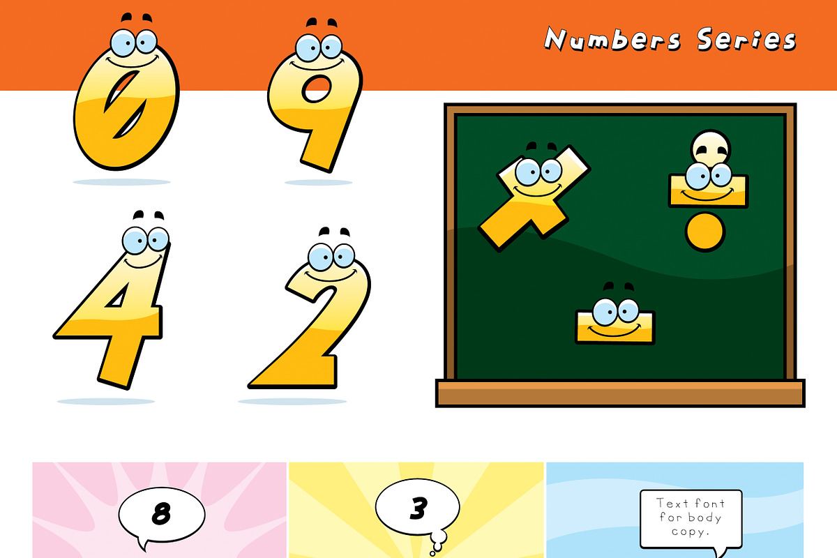 Cartoon Numbers Series in Graphics - product preview 8