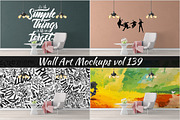 Wall Mockup - Sticker Mockup Vol 139