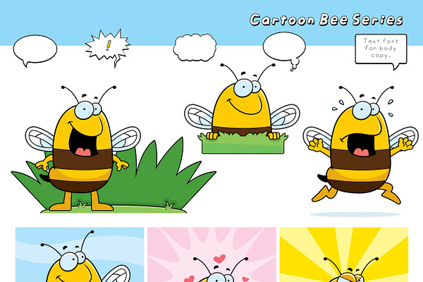 Cartoon Bee Series