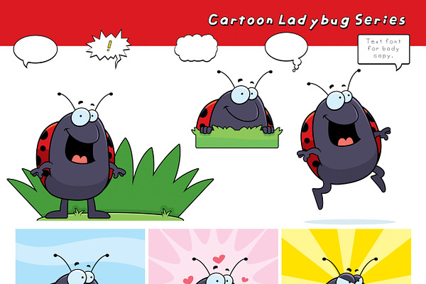 Cartoon Ladybug Series