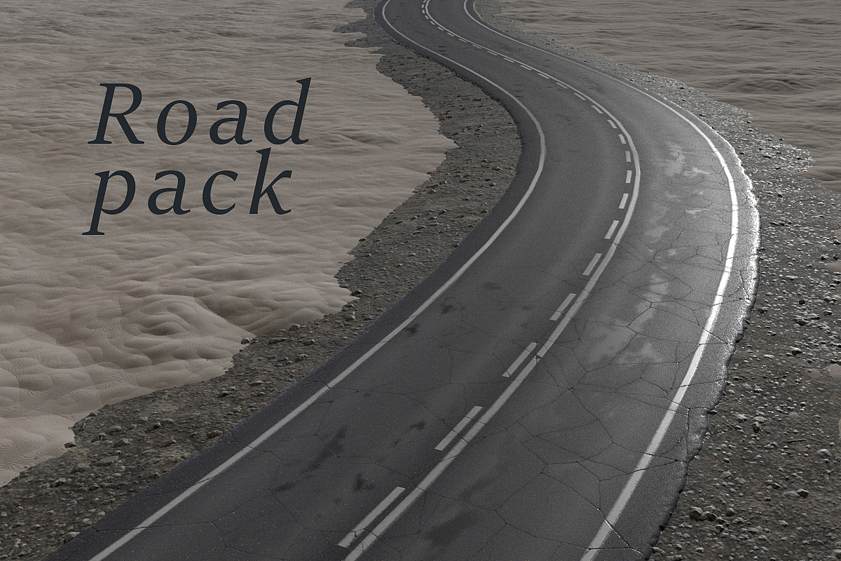 Road texture pack (PBR) in Man-Made - product preview 8