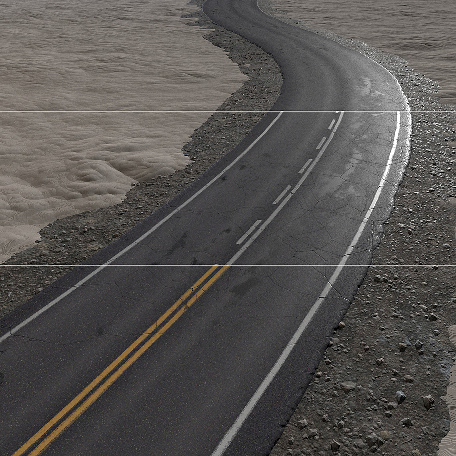 Road texture pack (PBR) in Man-Made - product preview 1