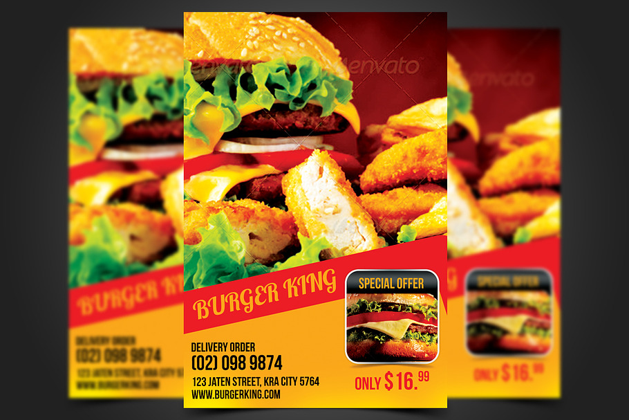 Burger King Flyer Template