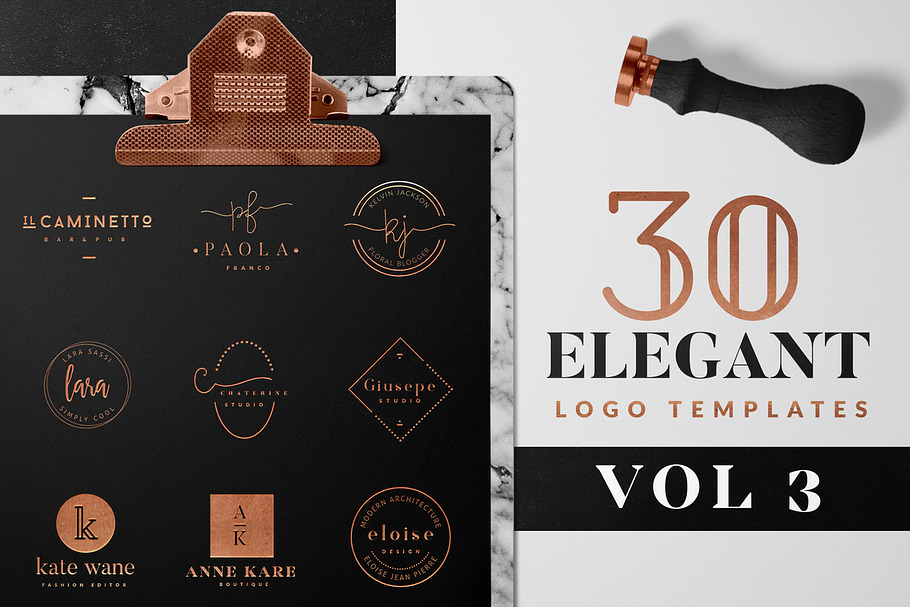 Elegant Logo Pack VOL 3 in Logo Templates - product preview 8