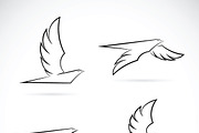 Vector group of an eagle design.