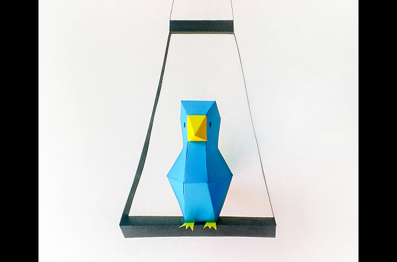 DIY Little Bird - 3d papercraft in Templates - product preview 1