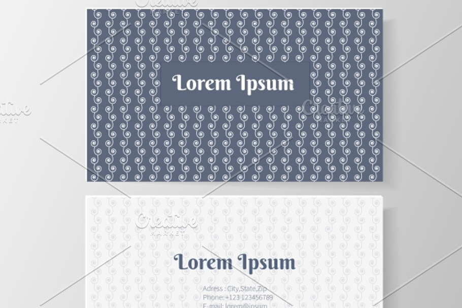 business card template in Objects - product preview 8