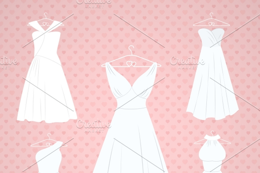 Wedding dresses in Illustrations - product preview 8