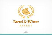 Bread & Wheat Logo Template