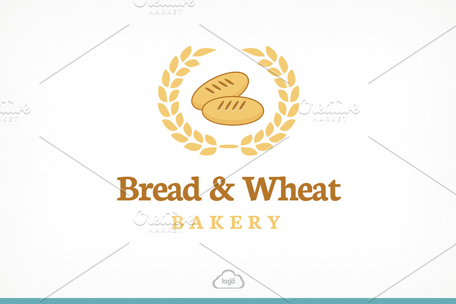 Bread & Wheat Logo Template in Logo Templates - product preview 8