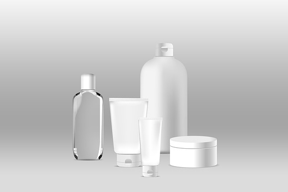 Vector realistic cosmetic set in Product Mockups - product preview 1