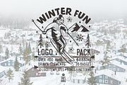 Winter Fun, Adventure Logo Pack 