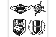 Vintage security emblems