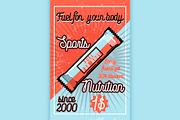 Vintage sports nutrition poster