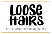 Loose Brush Hairs Procreate Brush