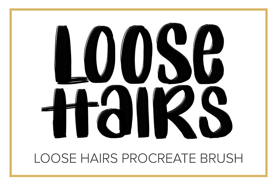 Loose Brush Hairs Procreate Brush in Add-Ons - product preview 8