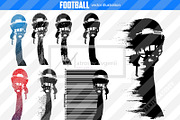Silhouette of a football helmet NFL