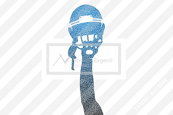 Silhouette of a football helmet NFL in Illustrations - product preview 3