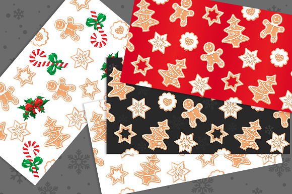 Vector CHRISTMAS SEAMLESS textures in Patterns - product preview 1