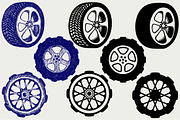 Wheels automobile SVG