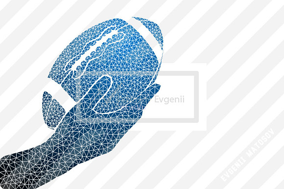 Silhouettes of a football ball in Illustrations - product preview 4