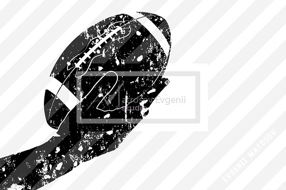 Silhouettes of a football ball in Illustrations - product preview 6