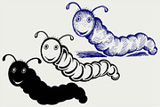 Caterpillar cartoon SVG