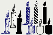 Burning candle SVG