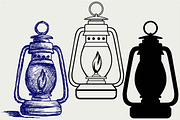Kerosene lamp SVG