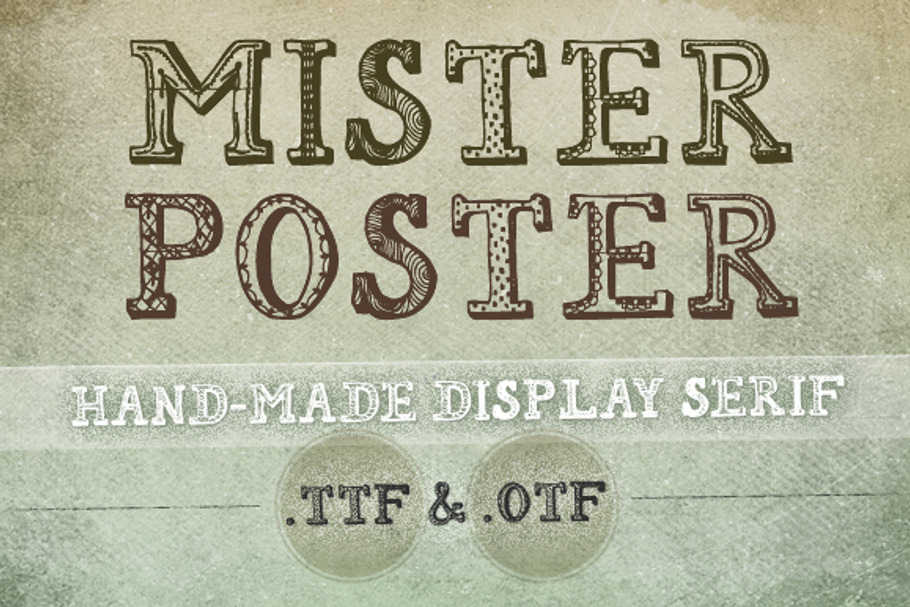Mr Poster Font in Display Fonts - product preview 8