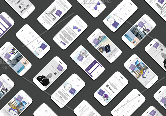 The Ultimate iPhone Top Down Mockup in Mobile & Web Mockups - product preview 4