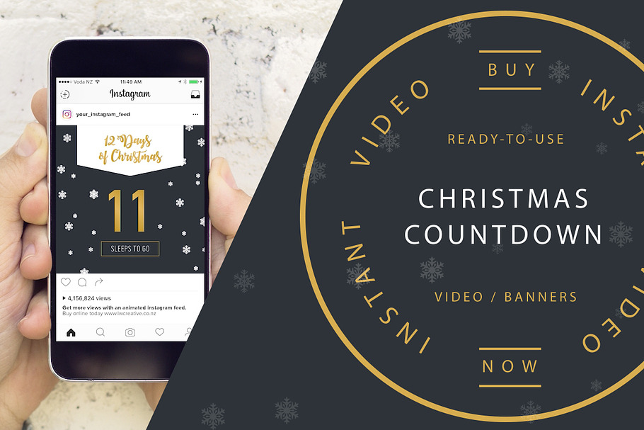 Christmas Social Media Marketing in Instagram Templates - product preview 8