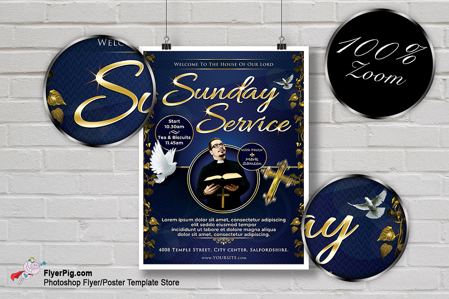 Church Flyer v4 in Flyer Templates - product preview 8