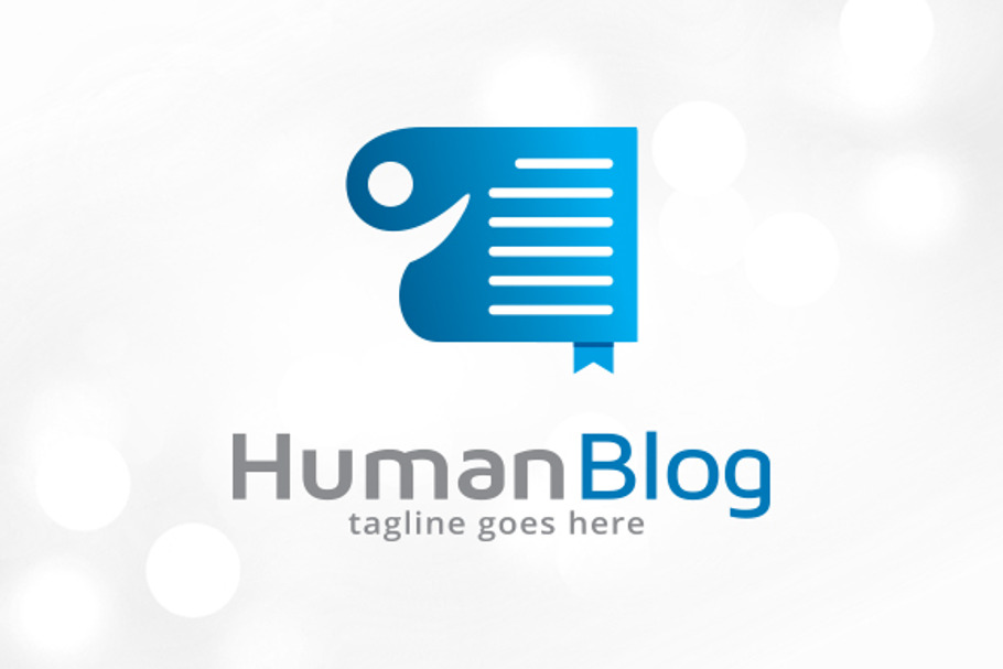 Human Blog Logo Template in Logo Templates - product preview 8