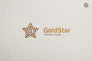 Gold Star Logo Template