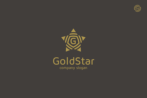 Gold Star Logo Template in Logo Templates - product preview 1