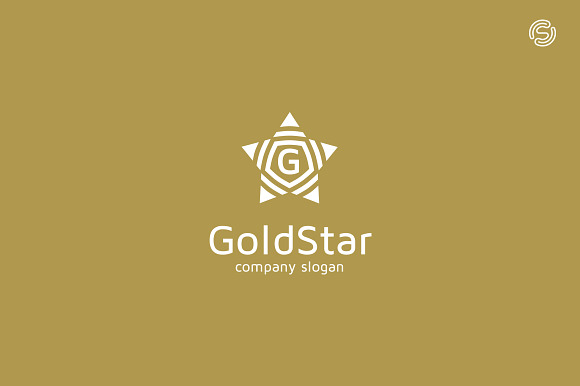Gold Star Logo Template in Logo Templates - product preview 2